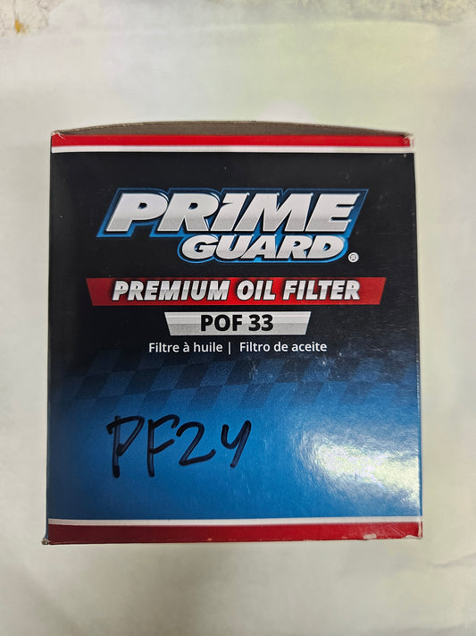 Oljefilter - Prime Guard - POF 33 / PF24